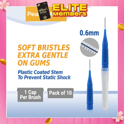 PEARLIE WHITE® Compact Interdental Brush Extra Soft Bristles XXXS 0.6mm 10s