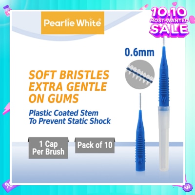 PEARLIE WHITE® Compact Interdental Brush Extra Soft Bristles XXXS 0.6mm 10s