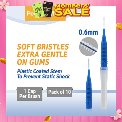 PEARLIE WHITE® Compact Interdental Brush Extra Soft Bristles XXXS 0.6mm 10s