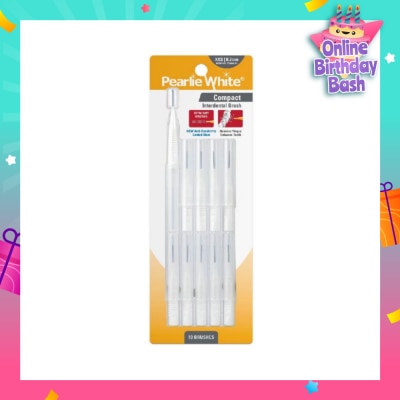 PEARLIE WHITE® Compact Interdental Brush Extra Soft Bristles XXS 0.7mm 10s