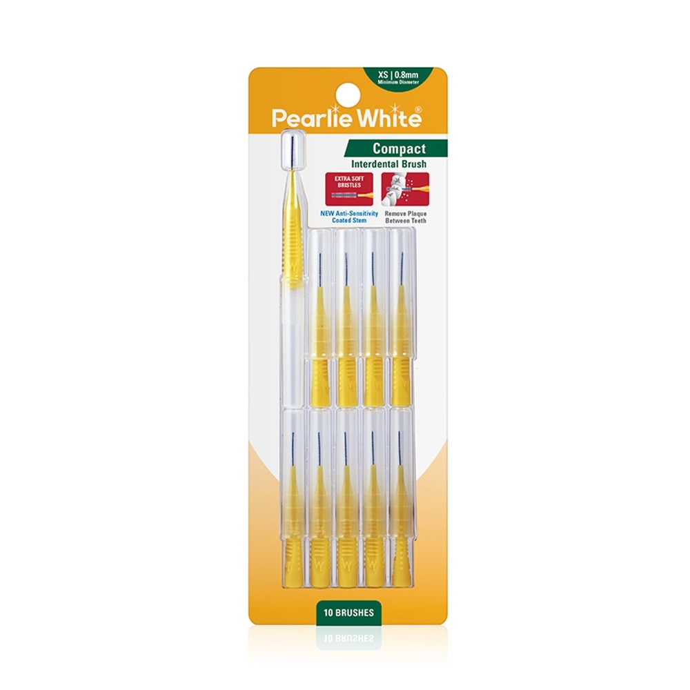 Compact Interdental Brush Extra Soft Bristles XS 0.8mm 10s