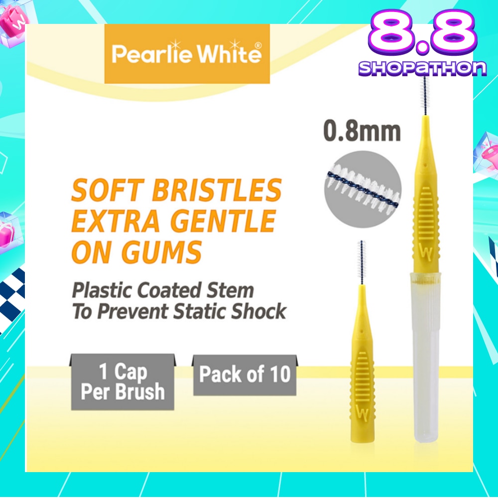 Compact Interdental Brush Extra Soft Bristles XS 0.8mm 10s