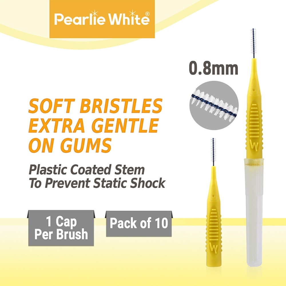 Compact Interdental Brush Extra Soft Bristles XS 0.8mm 10s