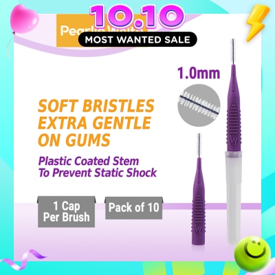PEARLIE WHITE® Compact Interdental Brush Extra Soft Bristles S 1.0mm 10s image