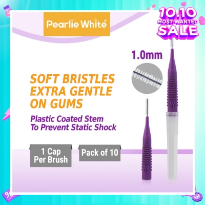 PEARLIE WHITE® Compact Interdental Brush Extra Soft Bristles S 1.0mm 10s