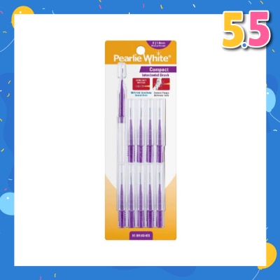 PEARLIE WHITE® Compact Interdental Brush Extra Soft Bristles S 1.0mm 10s
