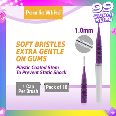 PEARLIE WHITE® Compact Interdental Brush Extra Soft Bristles S 1.0mm 10s