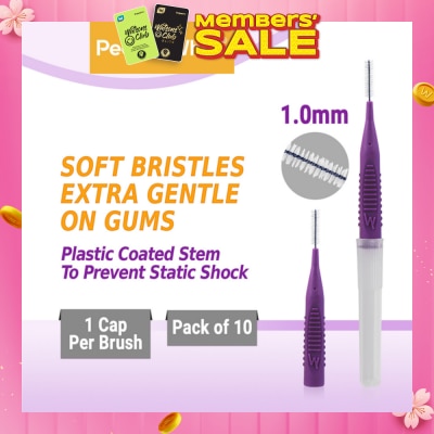 PEARLIE WHITE® Compact Interdental Brush Extra Soft Bristles S 1.0mm 10s