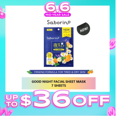 SABORINO - Good Night Facial Sheet Mask 7s
