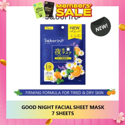 SABORINO Good Night Facial Sheet Mask 7s
