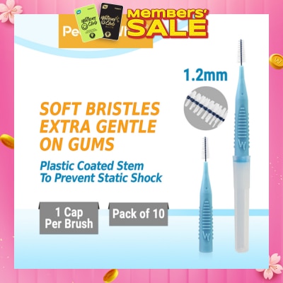 PEARLIE WHITE® Compact Interdental Brush Extra Soft Bristles M 1.2mm 10s