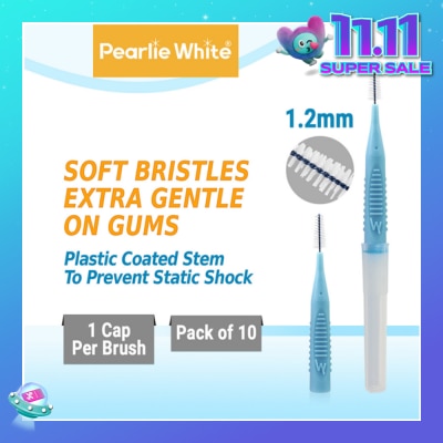 PEARLIE WHITE® Compact Interdental Brush Extra Soft Bristles M 1.2mm 10s