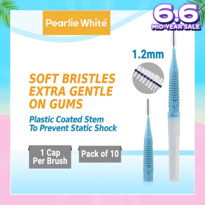 PEARLIE WHITE® Compact Interdental Brush Extra Soft Bristles M 1.2mm 10s