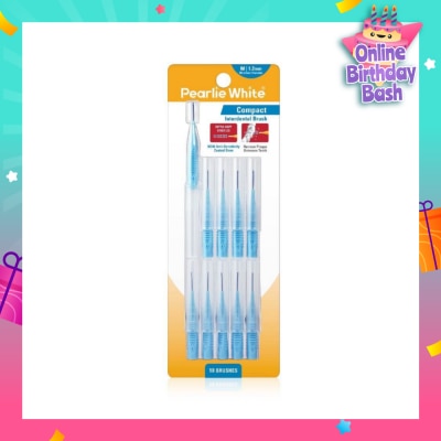 PEARLIE WHITE® Compact Interdental Brush Extra Soft Bristles M 1.2mm 10s