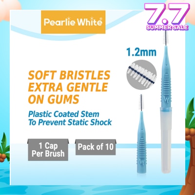 PEARLIE WHITE® Compact Interdental Brush Extra Soft Bristles M 1.2mm 10s