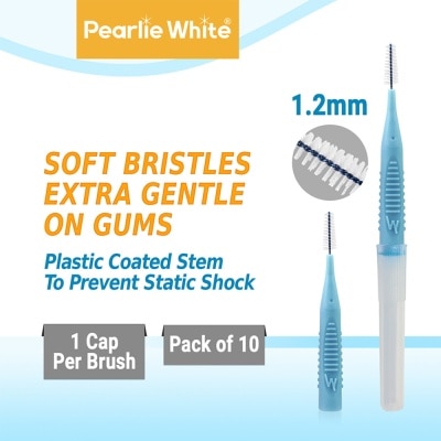 PEARLIE WHITE® Compact Interdental Brush Extra Soft Bristles M 1.2mm 10s