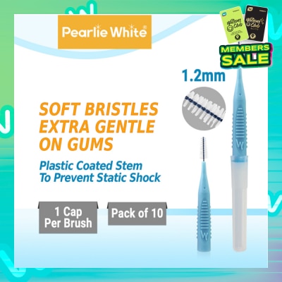 PEARLIE WHITE® Compact Interdental Brush Extra Soft Bristles M 1.2mm 10s