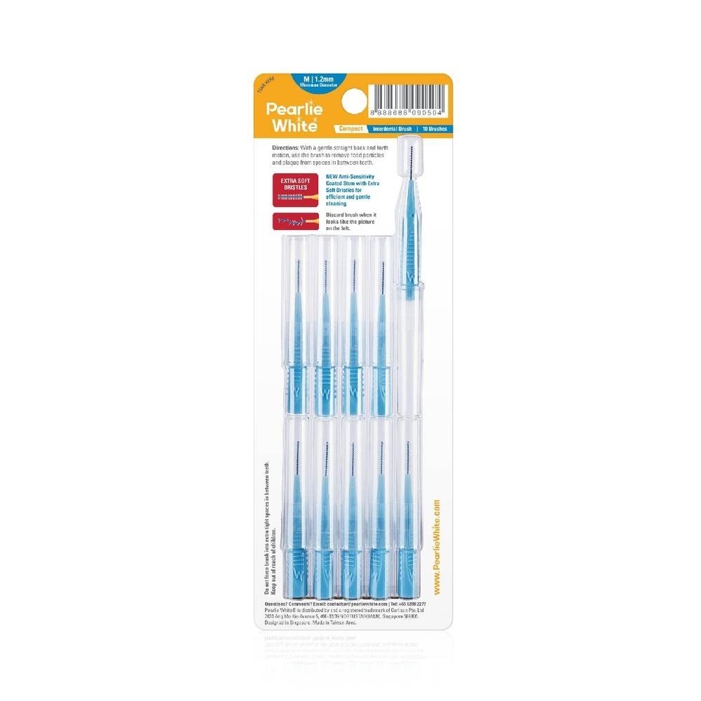 Compact Interdental Brush Extra Soft Bristles M 1.2mm 10s