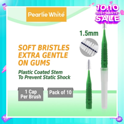 PEARLIE WHITE® Compact Interdental Brush Extra Soft Bristles L 1.5mm 10s