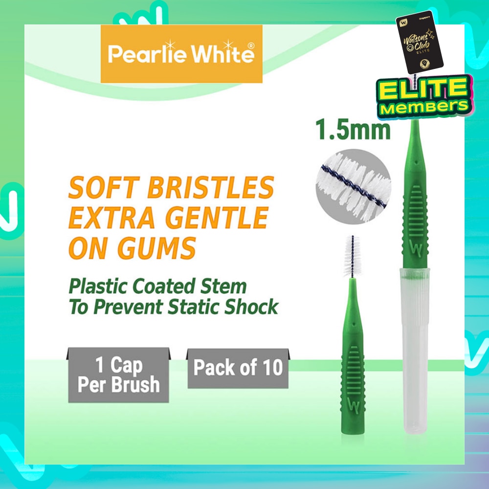 Compact Interdental Brush Extra Soft Bristles L 1.5mm 10s