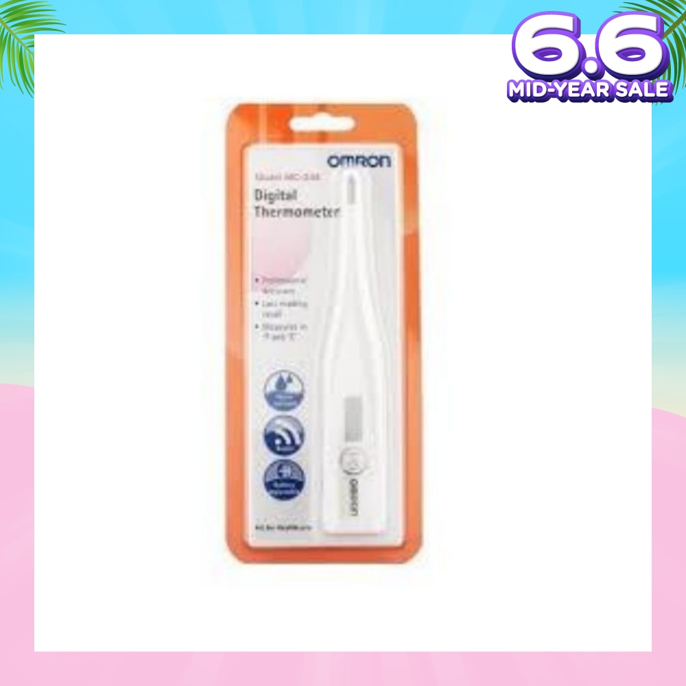 Water Resistant Digital Thermometer MC-246 (Oral,Underarm,Rectal Measurement) 1s