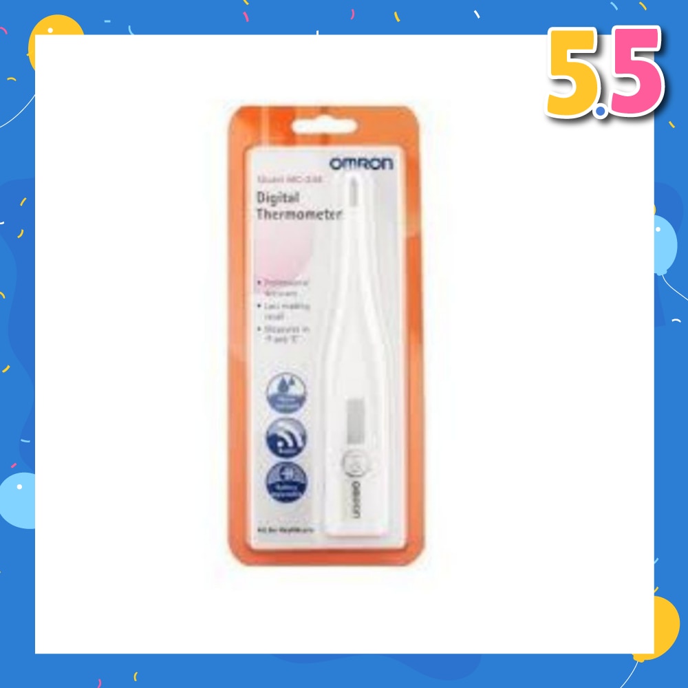 Water Resistant Digital Thermometer MC-246 (Oral,Underarm,Rectal Measurement) 1s