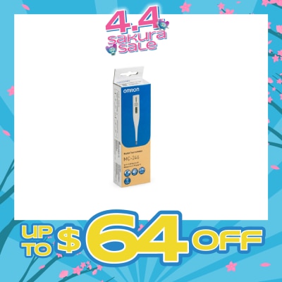 OMRON - Water Resistant Digital Thermometer MC-246 (Oral,Underarm,Rectal Measurement) 1s