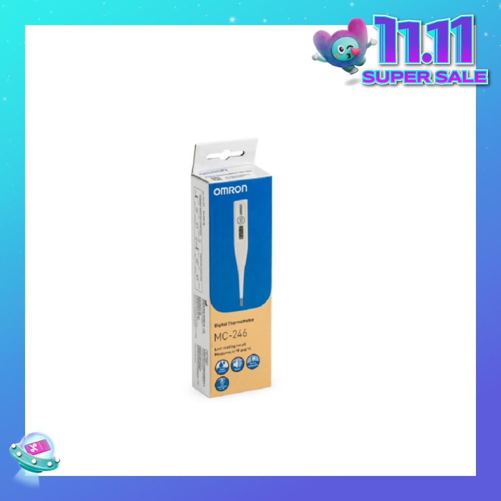 Water Resistant Digital Thermometer MC-246 (Oral,Underarm,Rectal Measurement) 1s