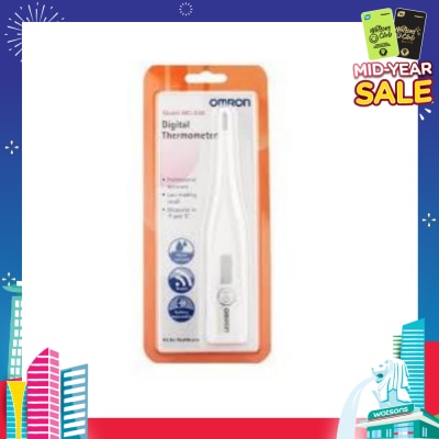 OMRON Water Resistant Digital Thermometer MC-246 (Oral,Underarm,Rectal Measurement) 1s