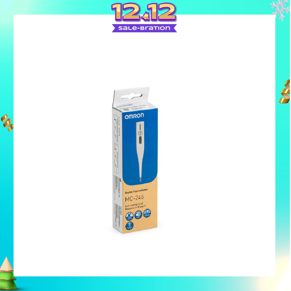 Water Resistant Digital Thermometer MC-246 (Oral,Underarm,Rectal Measurement) 1s