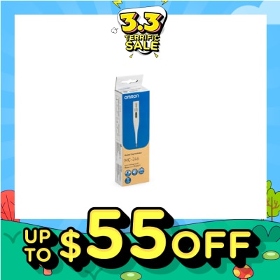 OMRON Water Resistant Digital Thermometer MC-246 (Oral,Underarm,Rectal Measurement) 1s