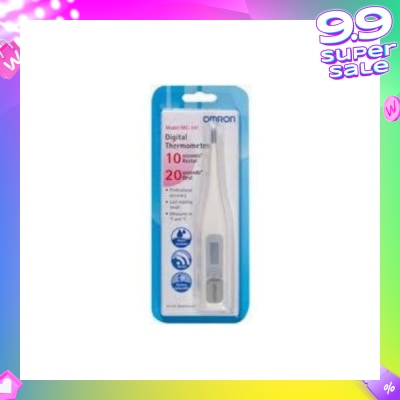 OMRON Water Resistant Digital Thermometer MC-341 (Oral,Underarm,Rectal Measurement) 1s