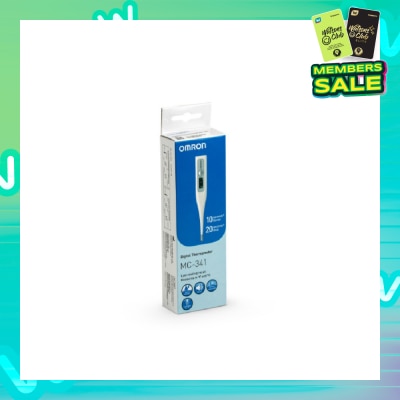 OMRON Water Resistant Digital Thermometer MC-341 (Oral,Underarm,Rectal Measurement) 1s