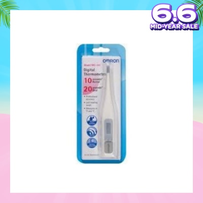 OMRON Water Resistant Digital Thermometer MC-341 (Oral,Underarm,Rectal Measurement) 1s