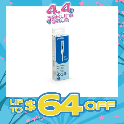 OMRON - Water Resistant Digital Thermometer MC-341 (Oral,Underarm,Rectal Measurement) 1s