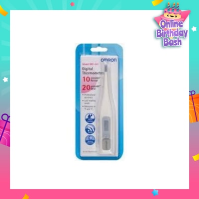 OMRON Water Resistant Digital Thermometer MC-341 (Oral,Underarm,Rectal Measurement) 1s
