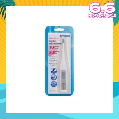 OMRON Water Resistant Digital Thermometer MC-341 (Oral,Underarm,Rectal Measurement) 1s