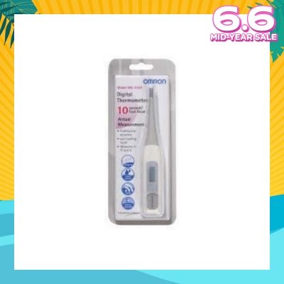 OMRON Water Resistant Digital Thermometer MC-343 (Oral,Underarm,Rectal Measurement) 1s