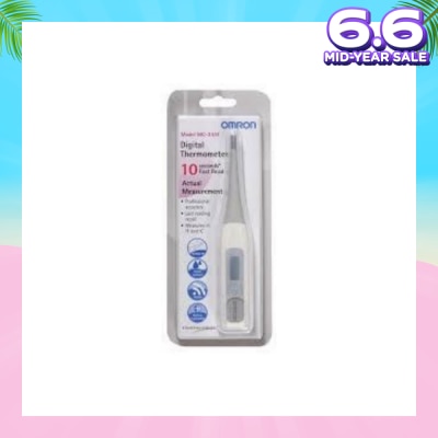 OMRON Water Resistant Digital Thermometer MC-343 (Oral,Underarm,Rectal Measurement) 1s