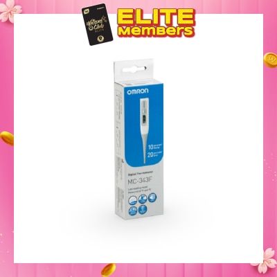 OMRON Water Resistant Digital Thermometer MC-343 (Oral,Underarm,Rectal Measurement) 1s