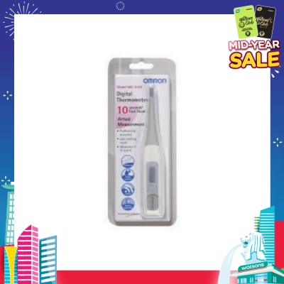 OMRON Water Resistant Digital Thermometer MC-343 (Oral,Underarm,Rectal Measurement) 1s