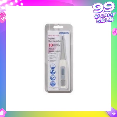 OMRON Water Resistant Digital Thermometer MC-343 (Oral,Underarm,Rectal Measurement) 1s