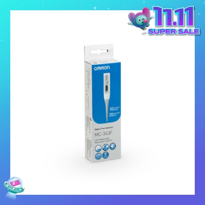 OMRON Water Resistant Digital Thermometer MC-343 (Oral,Underarm,Rectal Measurement) 1s
