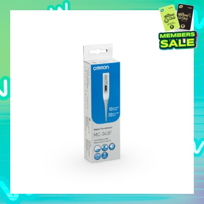 OMRON Water Resistant Digital Thermometer MC-343 (Oral,Underarm,Rectal Measurement) 1s