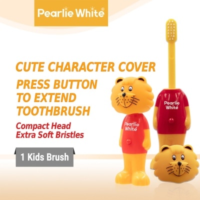 PEARLIE WHITE® Kids Toothbrush Extra Soft Bristles BPA Free (Suitable for Ages 3+ Above) Singa 1s