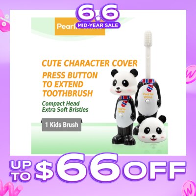 PEARLIE WHITE® - Kids Toothbrush Extra Soft Bristles BPA Free (Suitable for 3yrs Old Above) Panda 1s