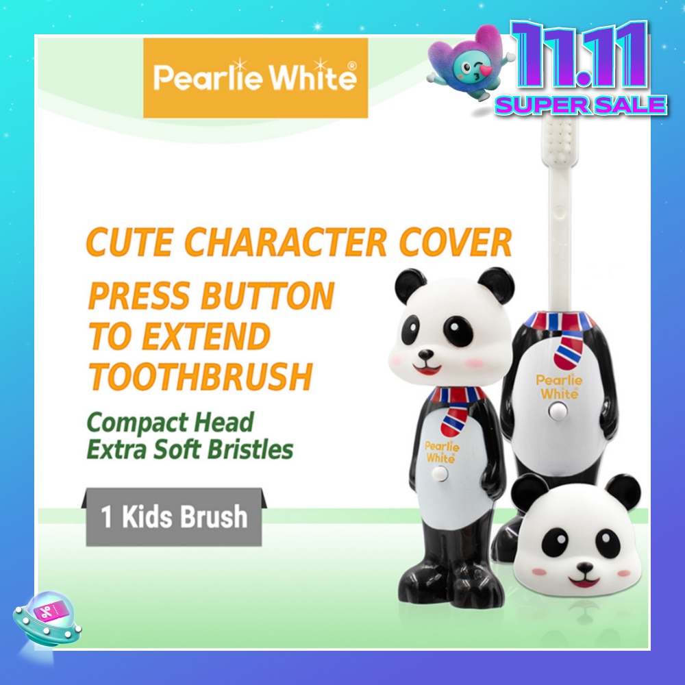 Kids Toothbrush Extra Soft Bristles BPA Free (Suitable for 3yrs Old Above) Panda 1s