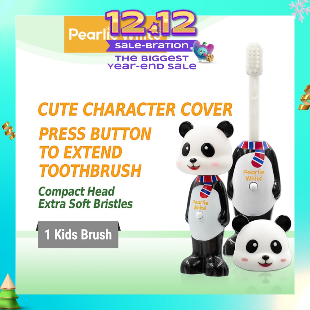 Kids Toothbrush Extra Soft Bristles BPA Free (Suitable for 3yrs Old Above) Panda 1s