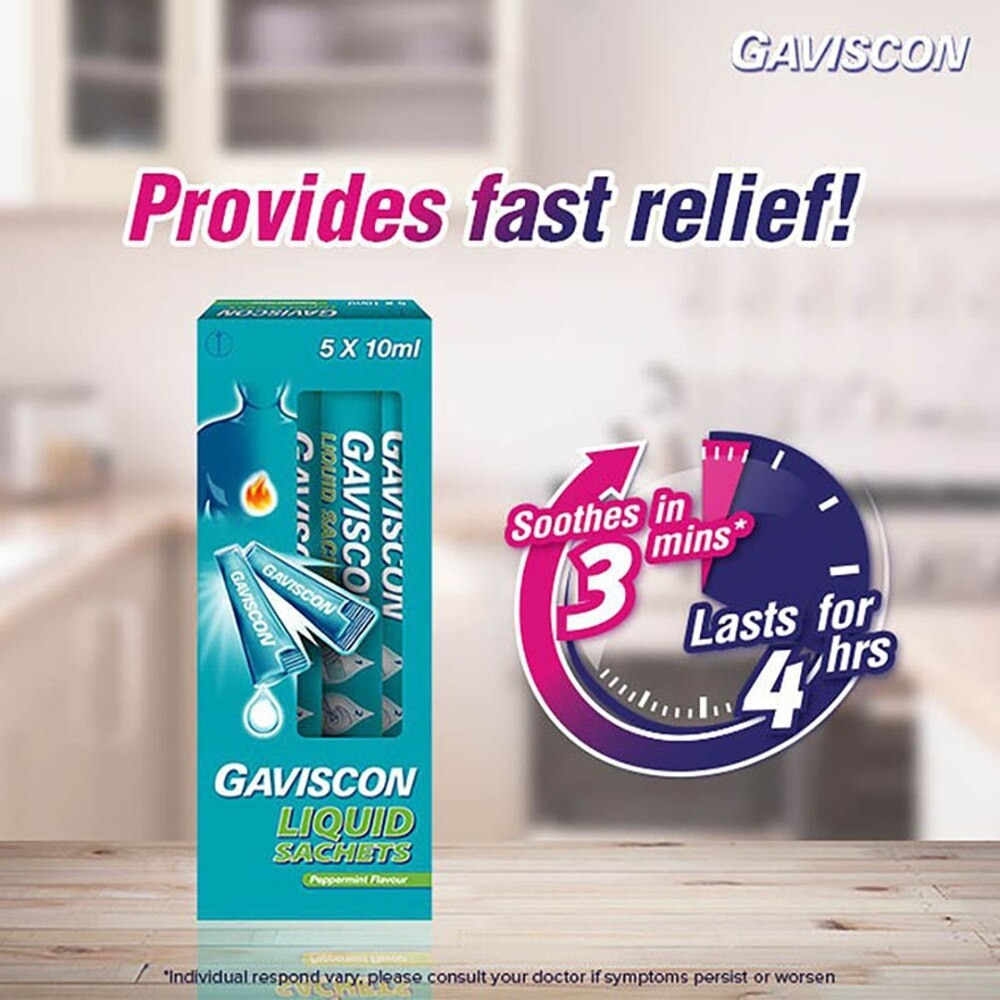 Gaviscon Peppermint Liquid Sachets 10ml