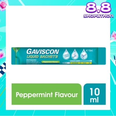GAVISCON Gaviscon Peppermint Liquid Sachets 10ml